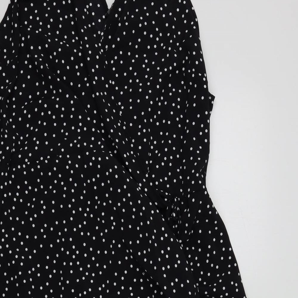 George Womens Black Polka Dot  Fit & Flare  Size 22
