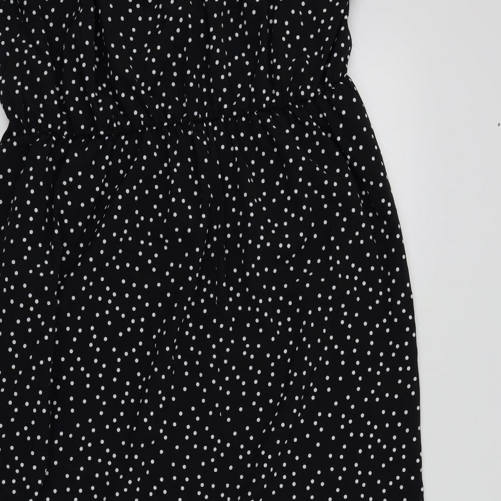 George Womens Black Polka Dot  Fit & Flare  Size 22