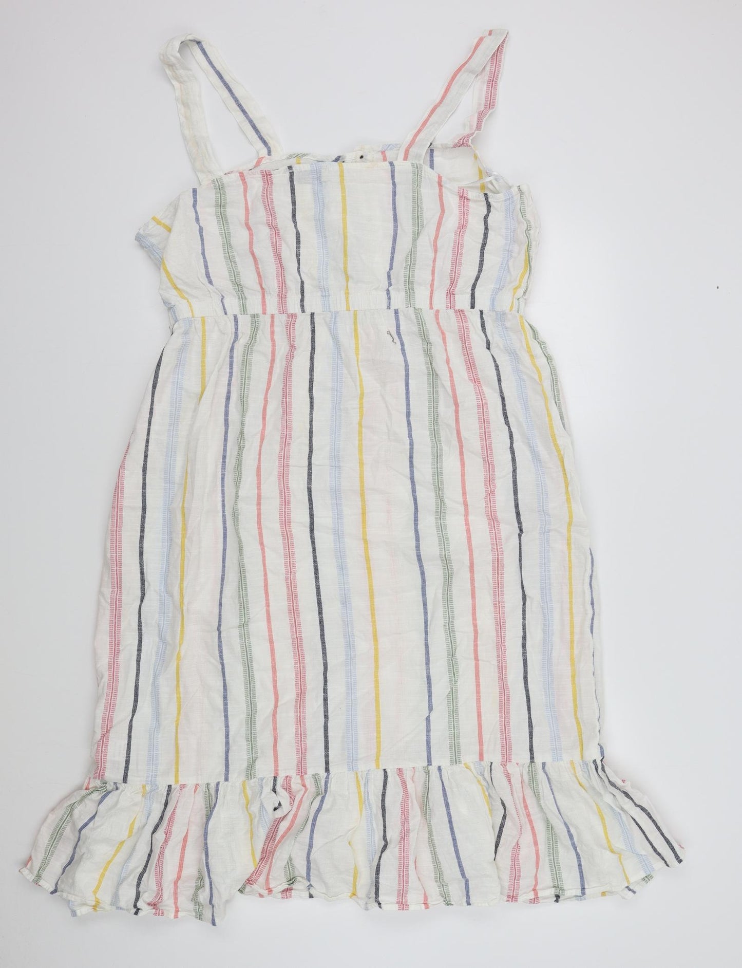 Papaya Womens White Striped  Fit & Flare  Size 20