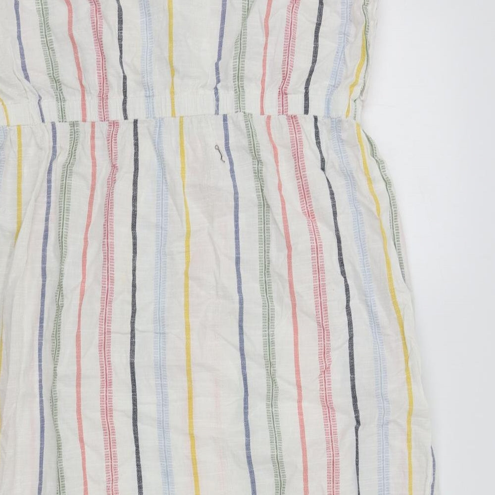 Papaya Womens White Striped  Fit & Flare  Size 20