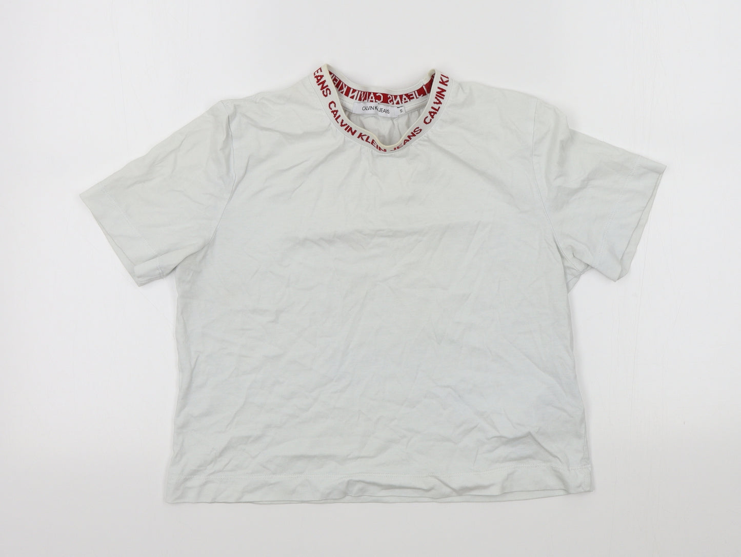 Calvin Klein Womens White   Basic T-Shirt Size S