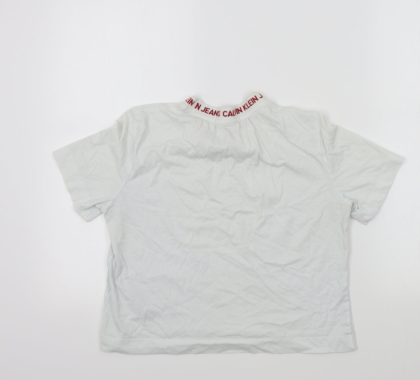 Calvin Klein Womens White   Basic T-Shirt Size S