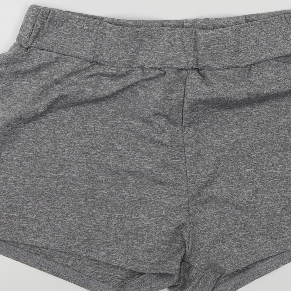 SheIn Womens Grey Colourblock  Bermuda Shorts Size M
