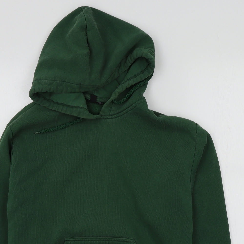 Preworn Womens Green Colourblock  Pullover Hoodie Size 10