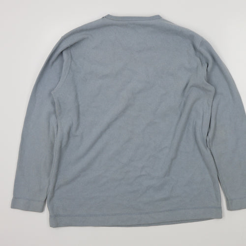 st bernards Mens Blue   Henley Jumper Size S