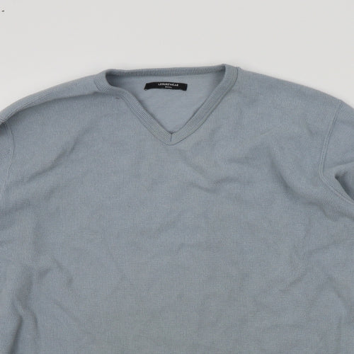 st bernards Mens Blue   Henley Jumper Size S