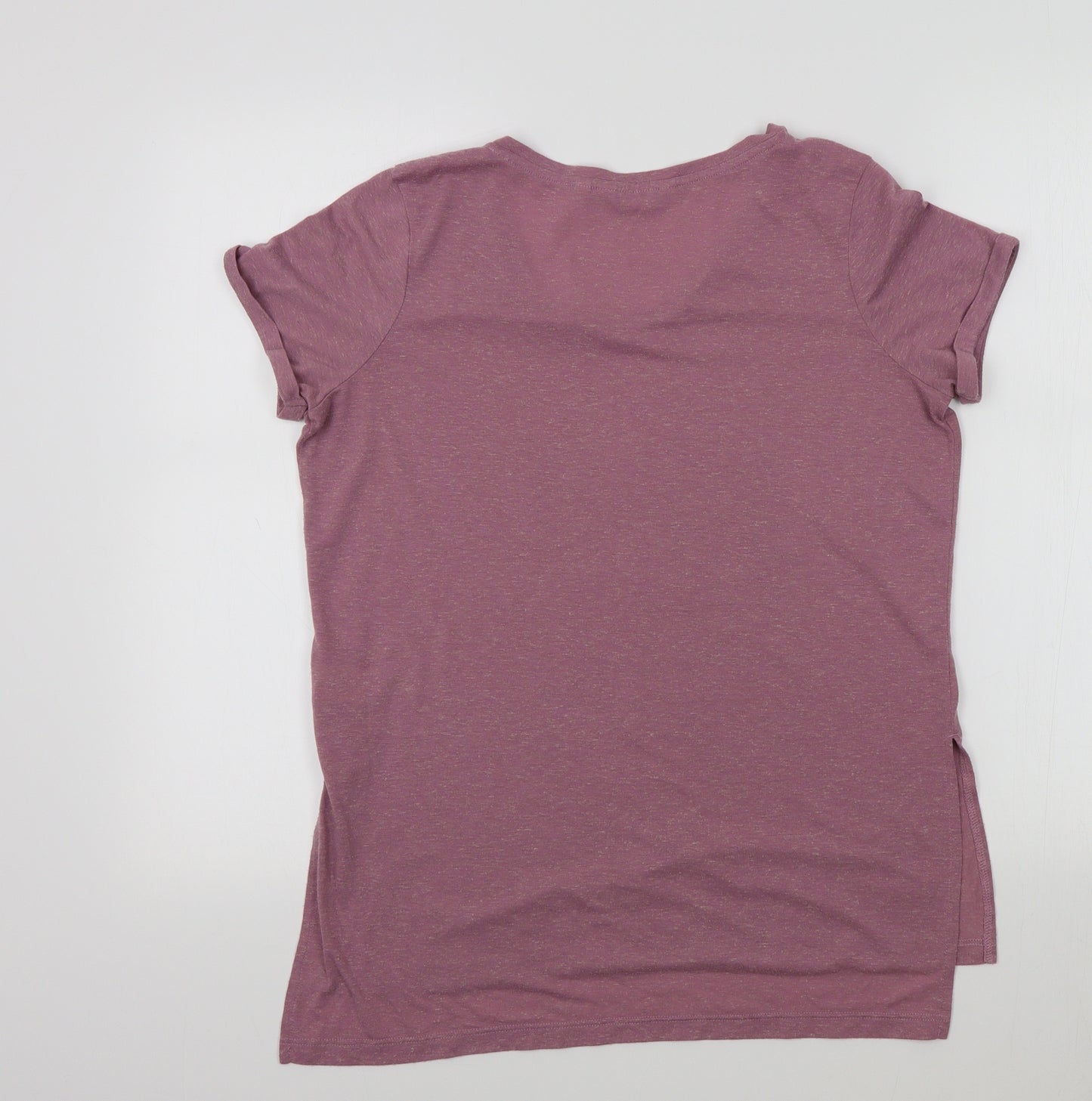NEXT Womens Purple Colourblock  Basic T-Shirt Size 10