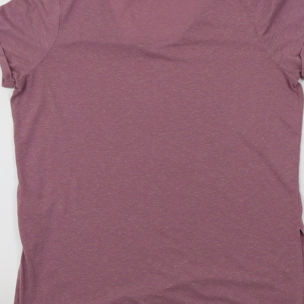 NEXT Womens Purple Colourblock  Basic T-Shirt Size 10
