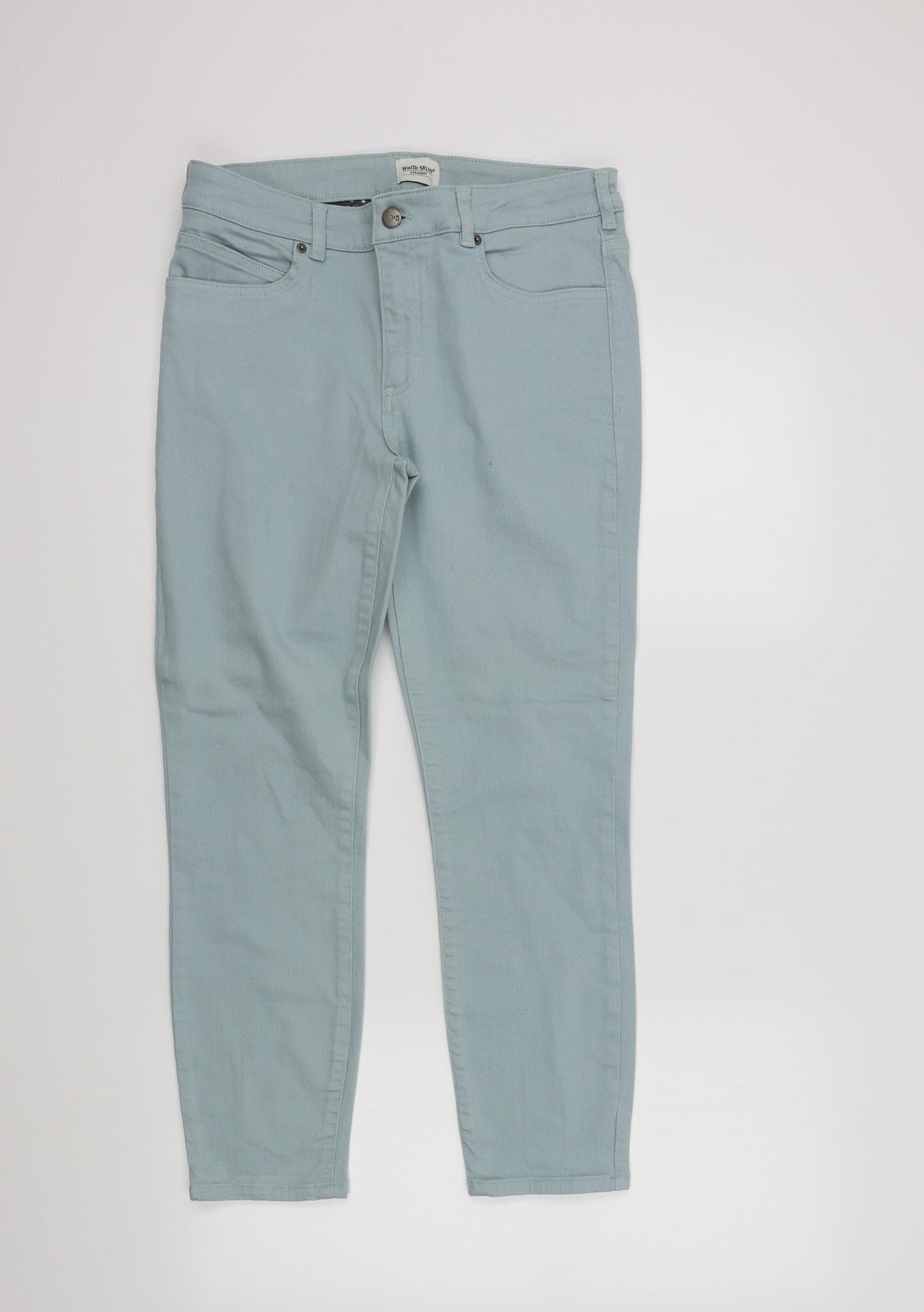 White Stuff Womens Blue   Trousers  Size 10 L25 in