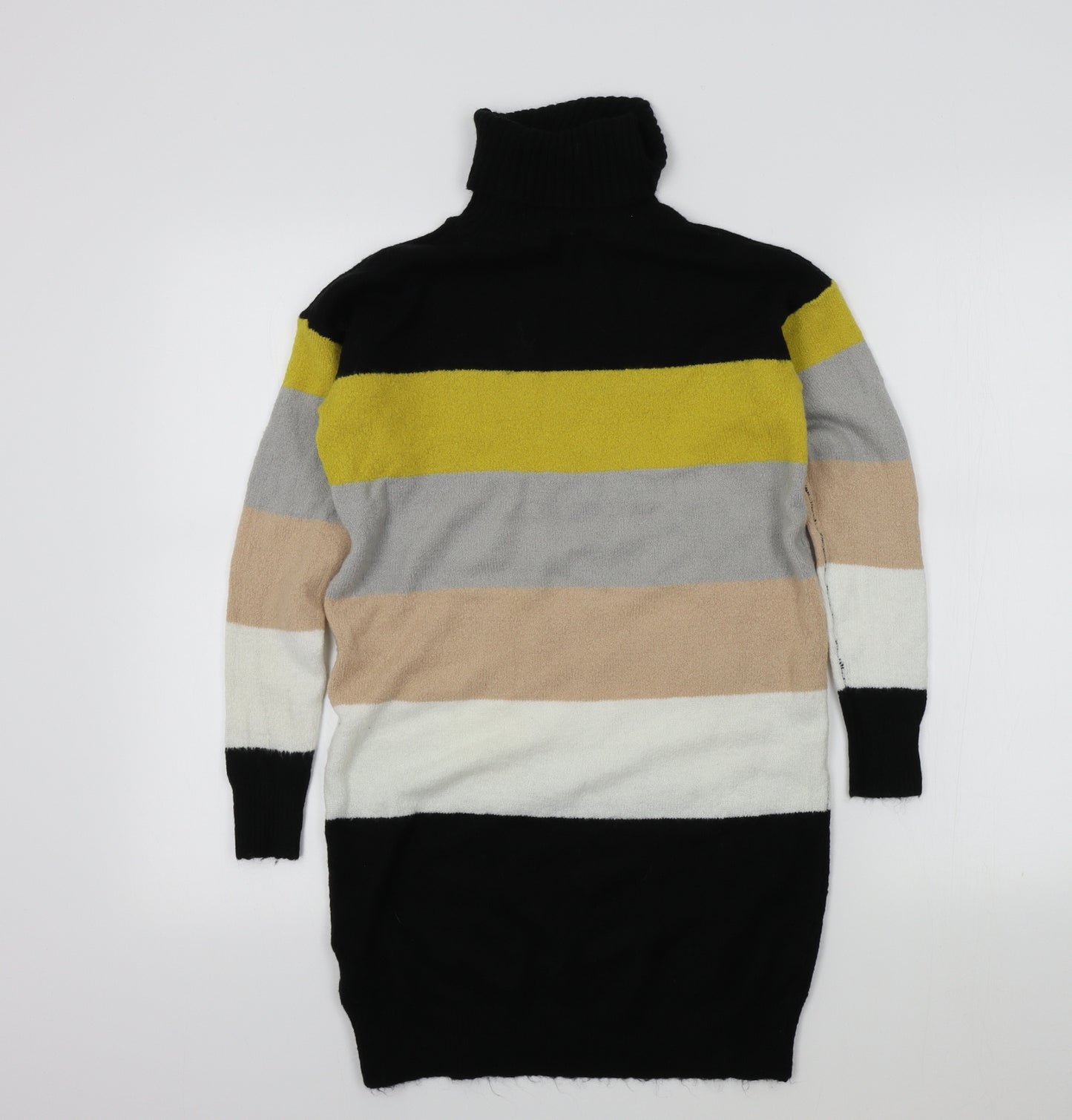 Select Womens Black Striped  Pullover Jumper Size 8