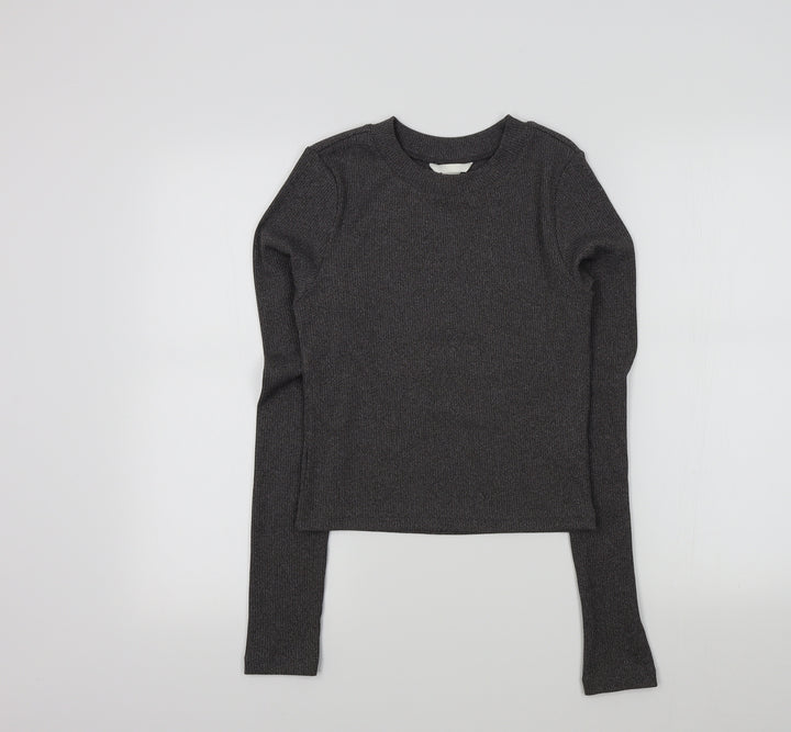H&M Womens Grey   Pullover Jumper Size S