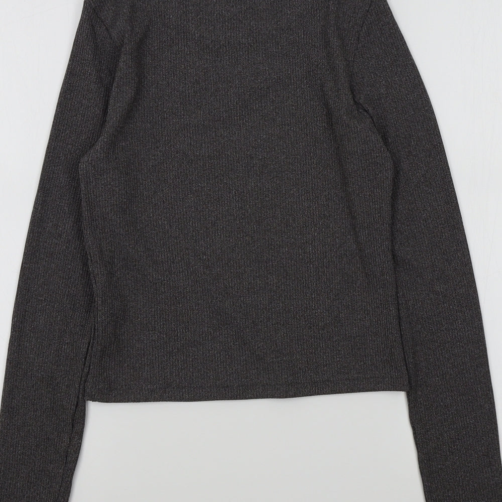 H&M Womens Grey   Pullover Jumper Size S