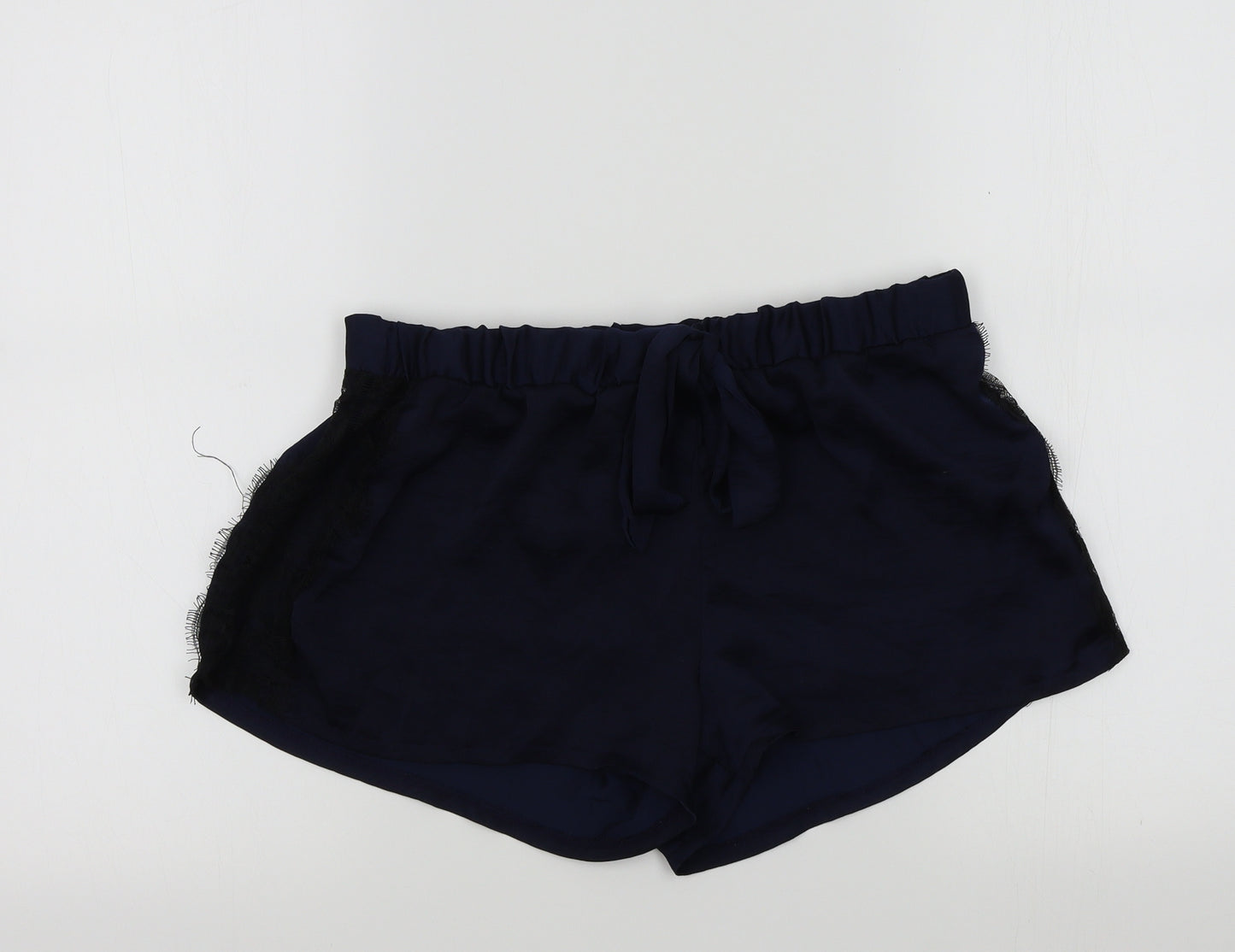 love to lounge Womens Blue Solid  Kimono Pyjama Pants Size M