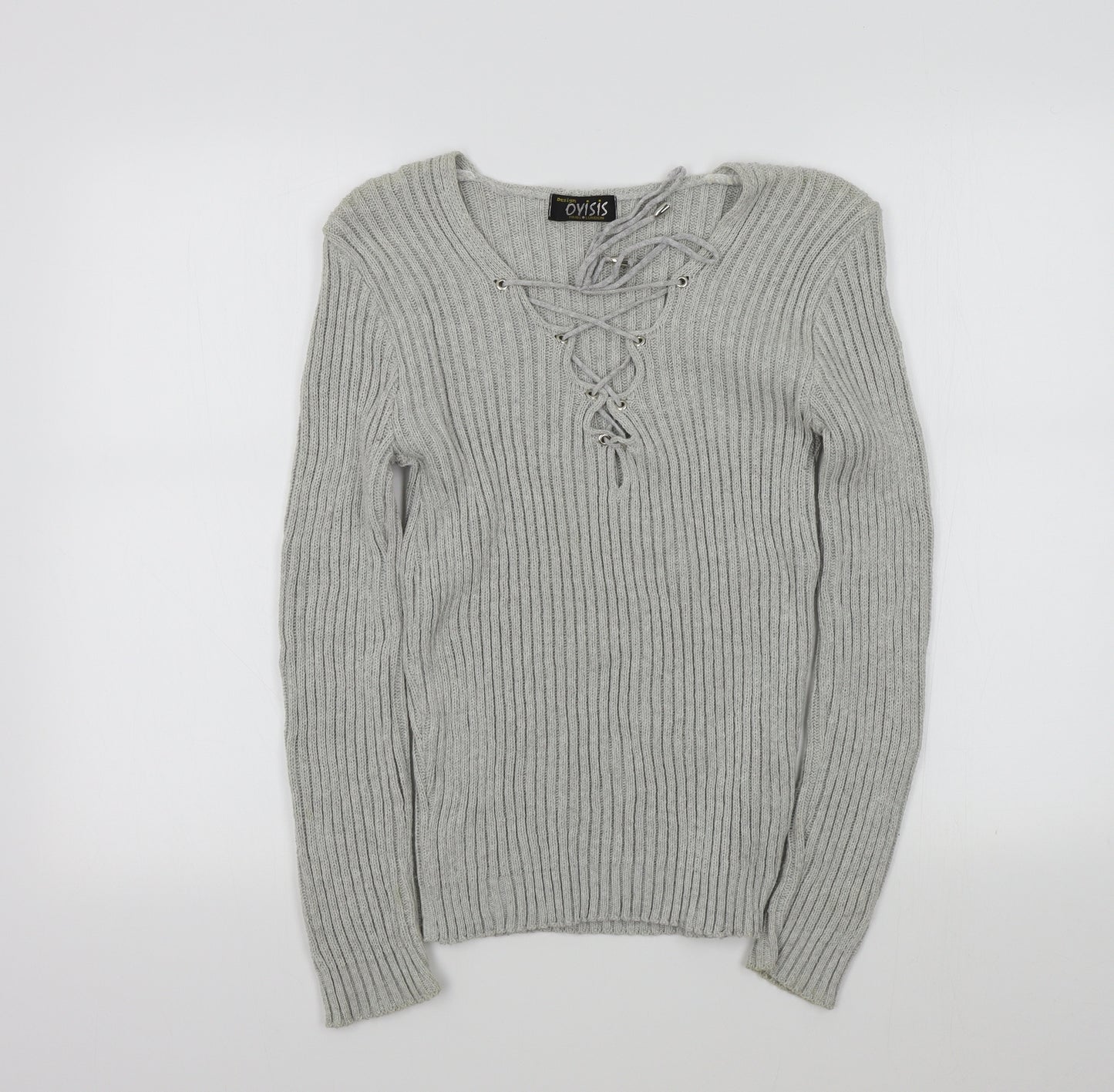 oyisis Womens Grey   Pullover Jumper Size M