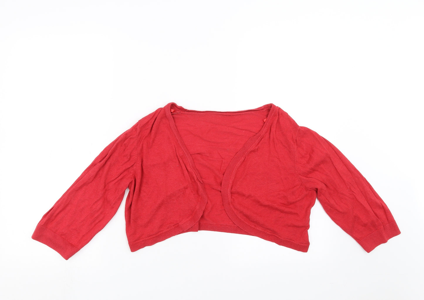 Yours Womens Red  Knit Shrug Jumper Size 18