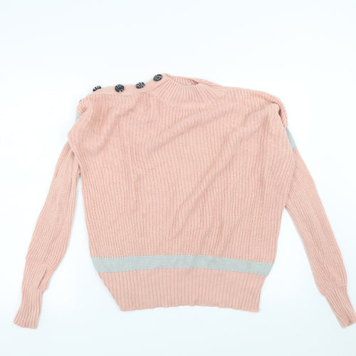 PEP&CO Womens Pink  Knit Pullover Jumper Size 10