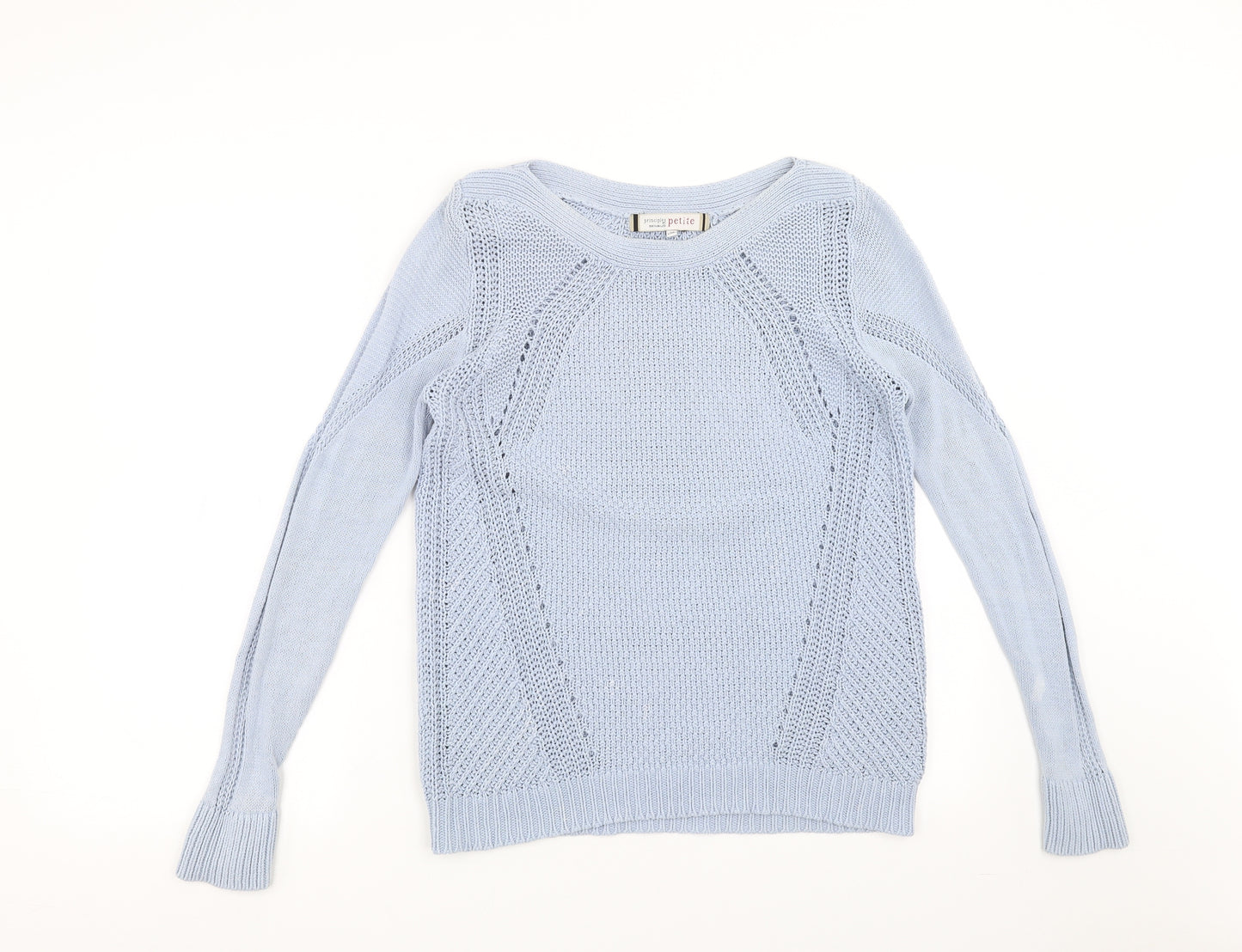 Principles Womens Blue  Knit Pullover Jumper Size 14
