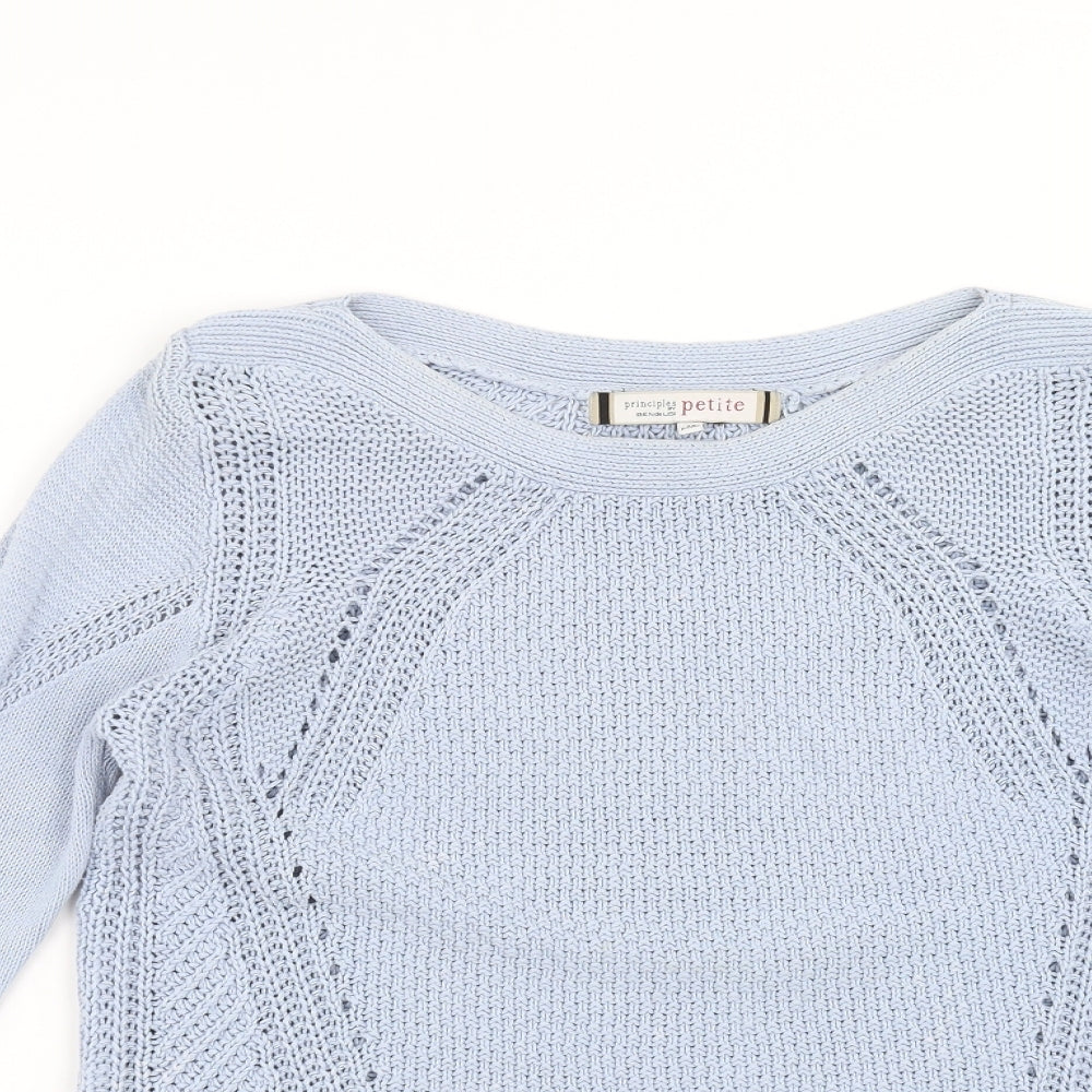 Principles Womens Blue  Knit Pullover Jumper Size 14