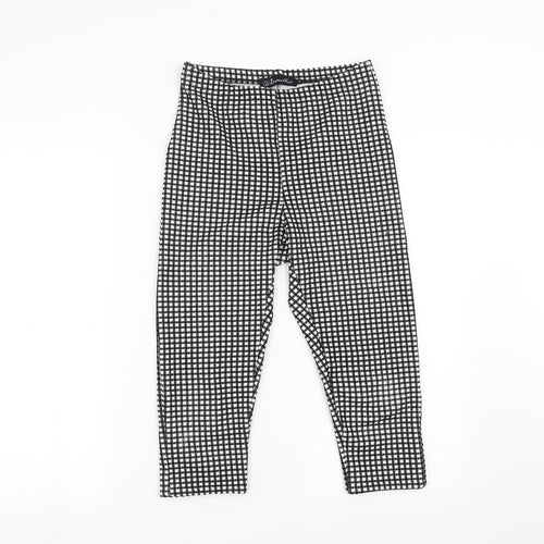 Republic Womens Black Check  Cropped Leggings Size S  - 17 in inside leg