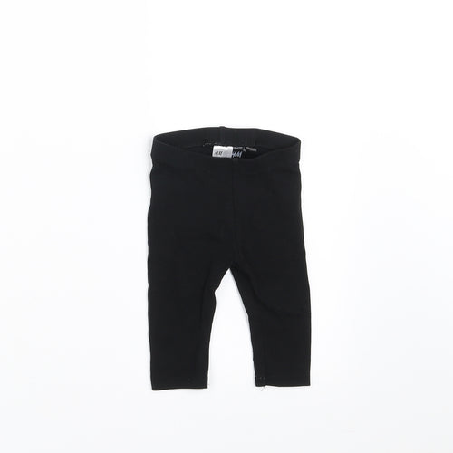 H&M Girls Black    Trousers Size 3-6 Months  - 2-4 months