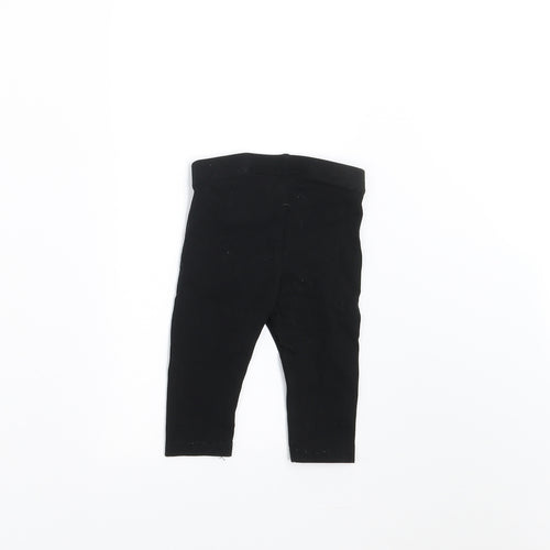H&M Girls Black    Trousers Size 3-6 Months  - 2-4 months