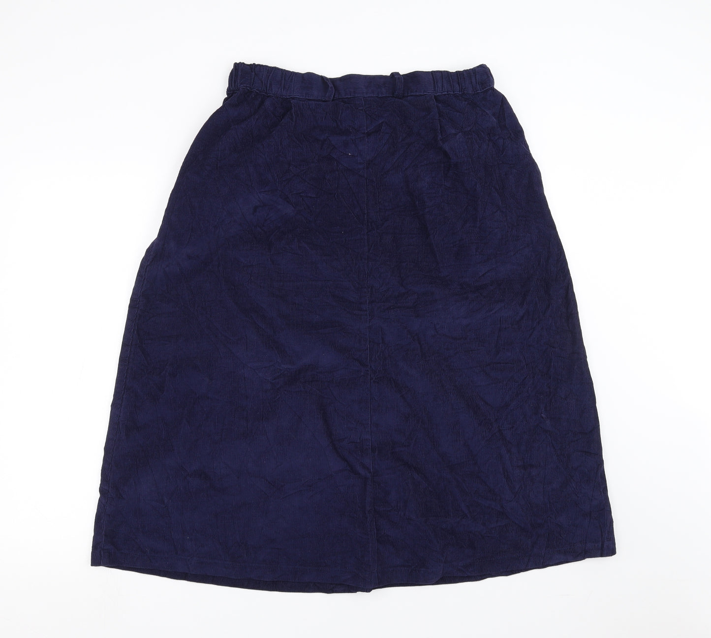 Damart Womens Blue  Corduroy A-Line Skirt Size 14