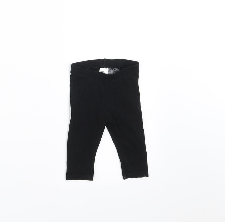 H&M Girls Black    Trousers Size 3-6 Months  - 2-4 months