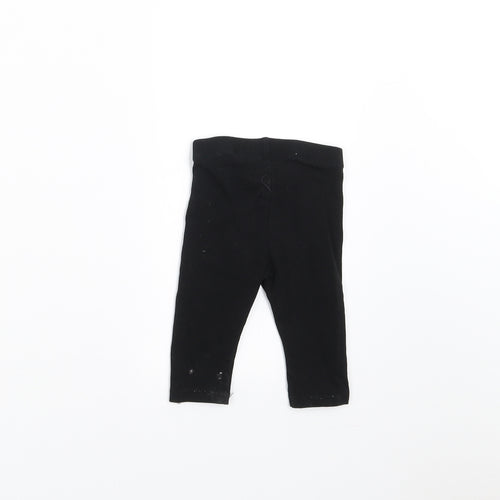 H&M Girls Black    Trousers Size 3-6 Months  - 2-4 months