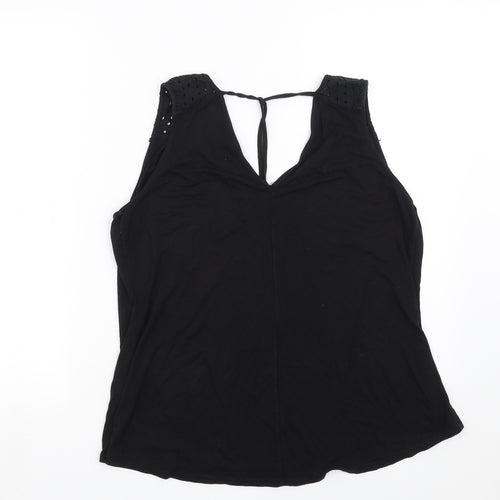 George Womens Black   Basic Blouse Size 14