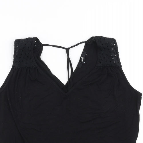 George Womens Black   Basic Blouse Size 14