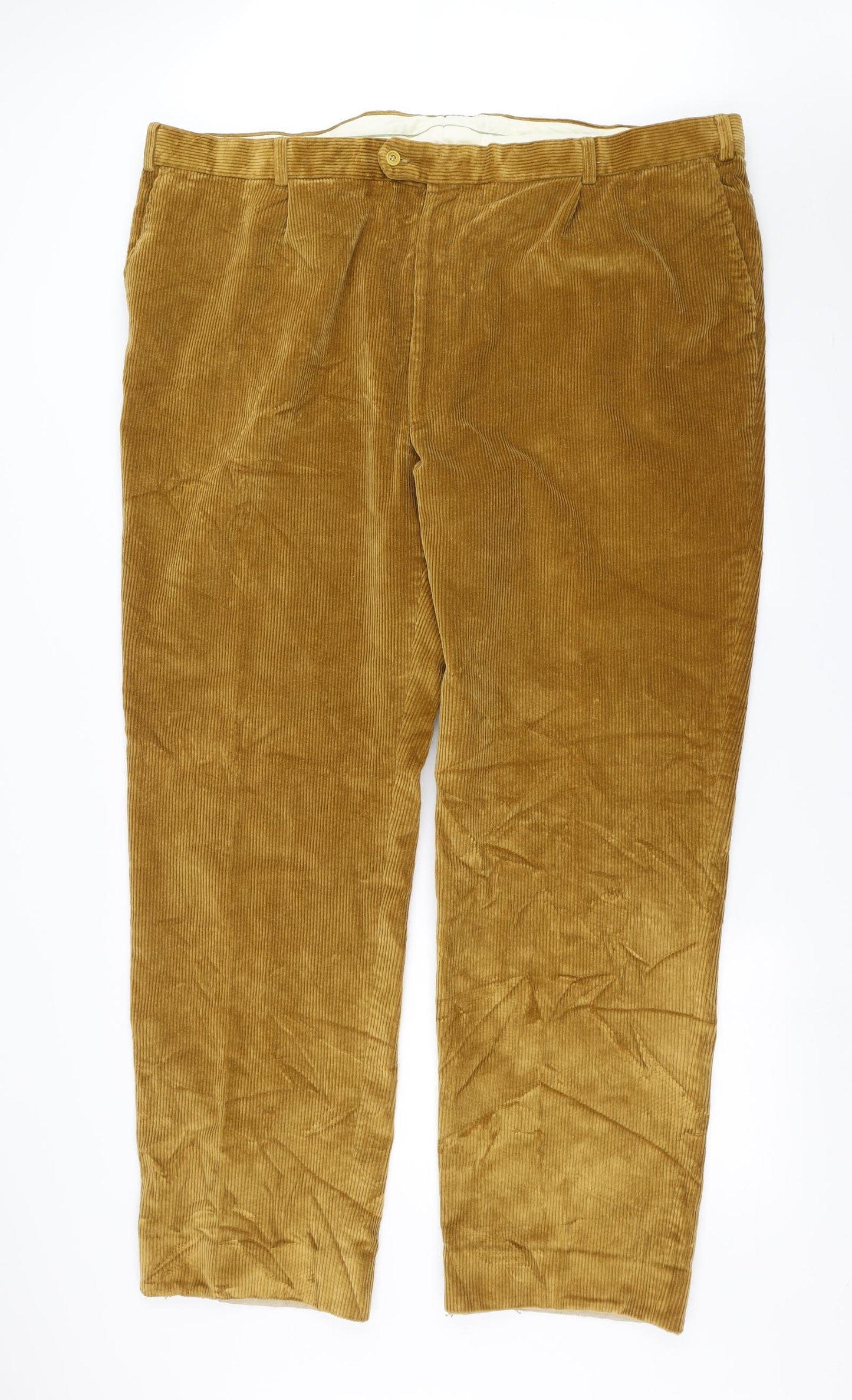 Magee Mens Beige  Corduroy Trousers  Size 50 in L33 in