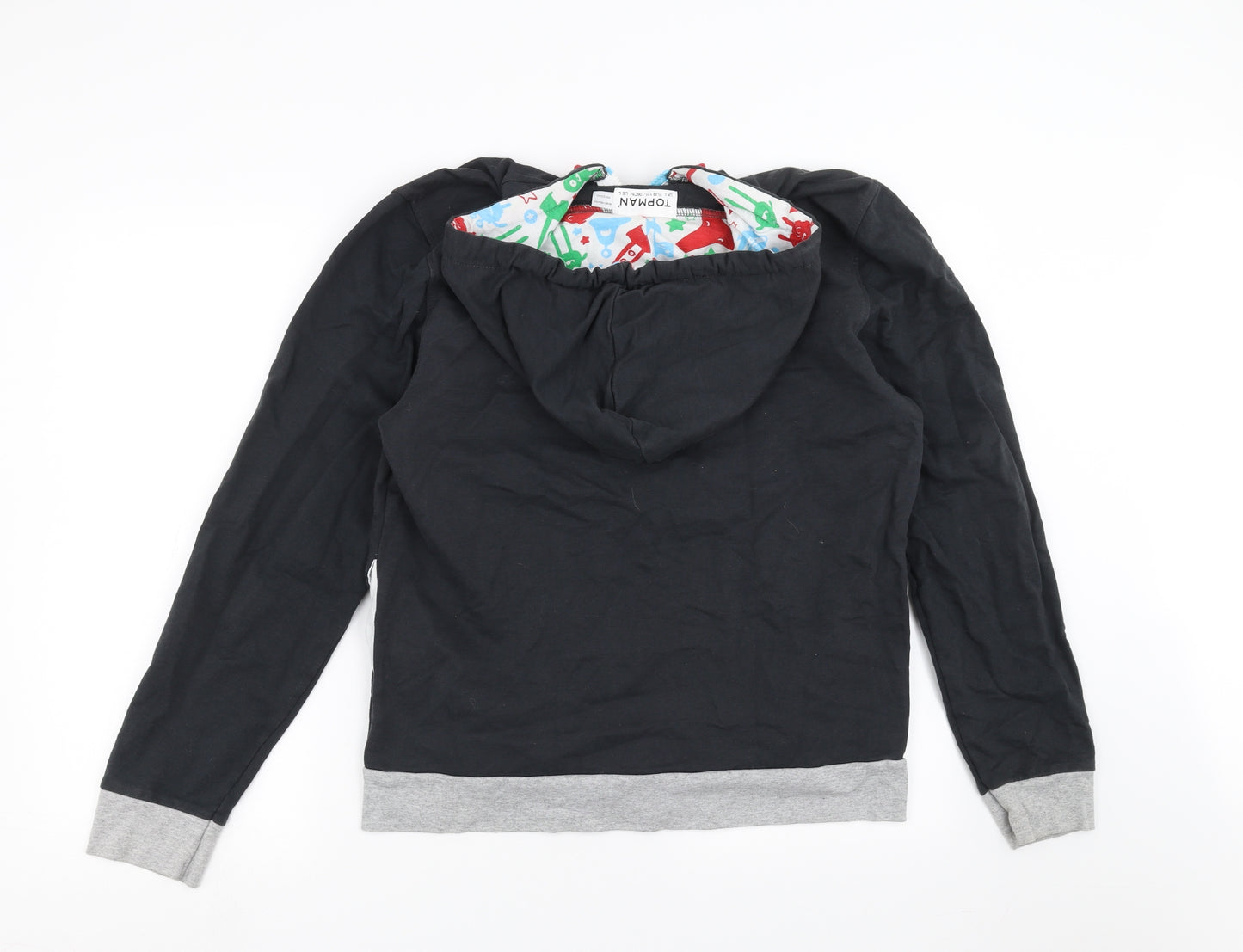 Topman Mens Grey   Full Zip Hoodie Size L