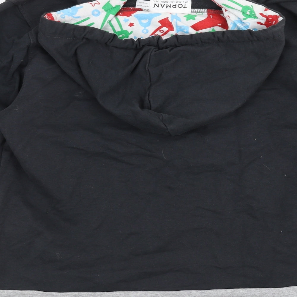 Topman Mens Grey   Full Zip Hoodie Size L