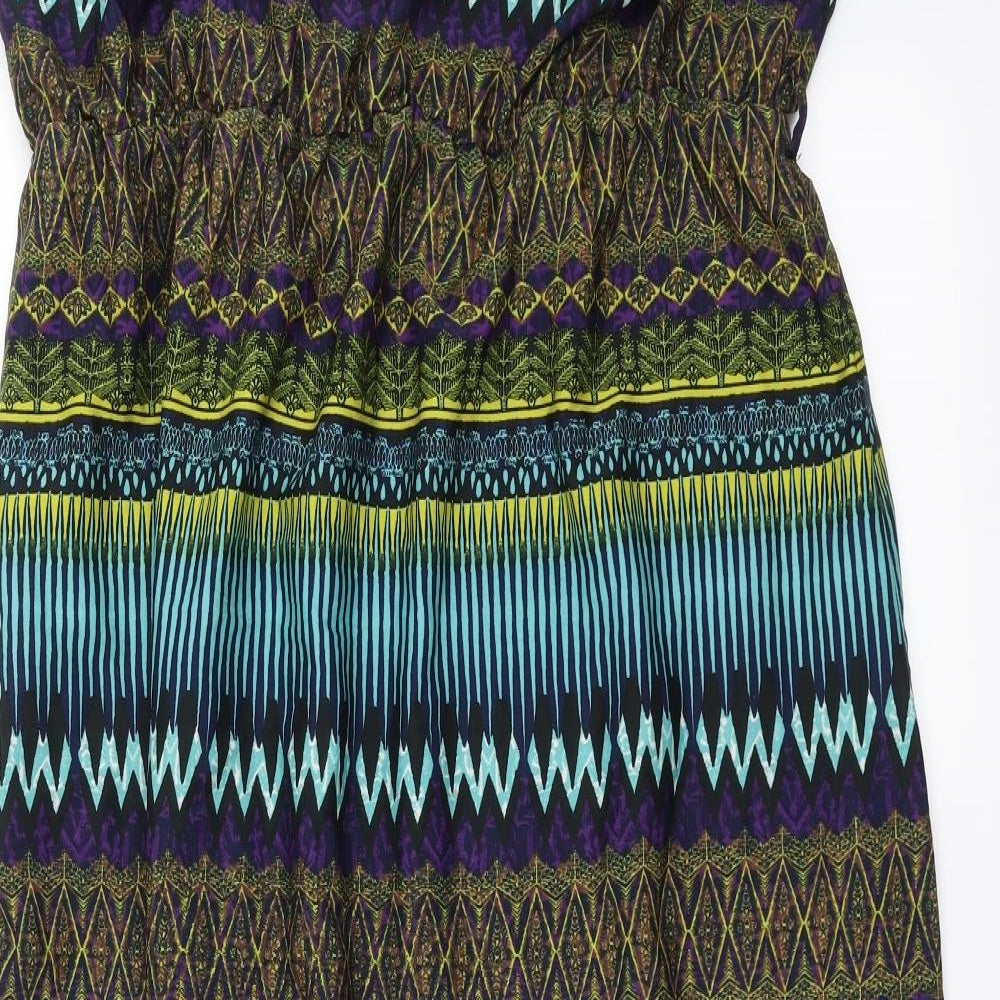 Dorothy Perkins Womens Multicoloured Geometric  Maxi  Size 20
