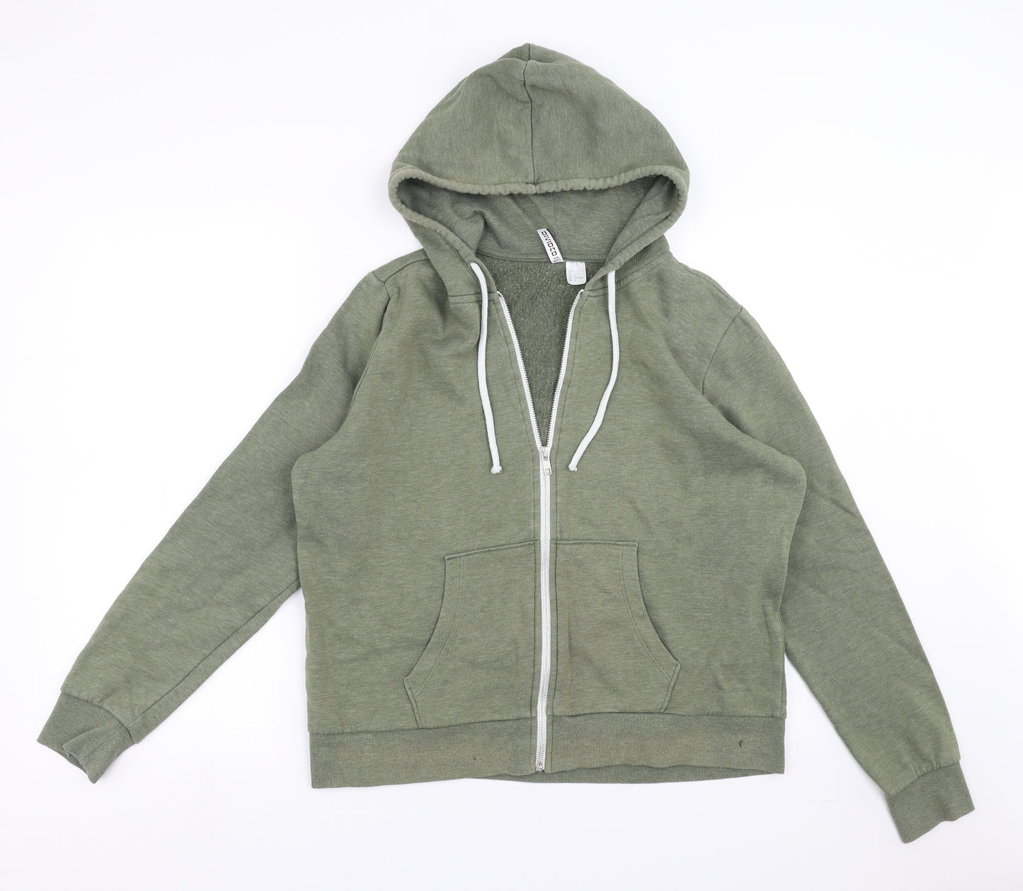Divided by H&M Womens Green   Full Zip Hoodie Size L