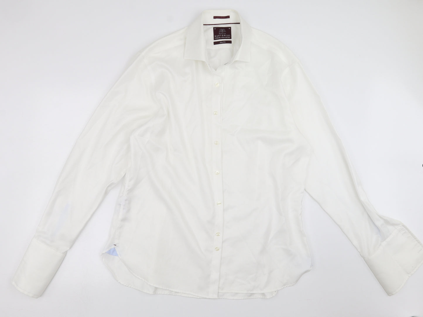 Sartorial Mens White    Dress Shirt Size 18