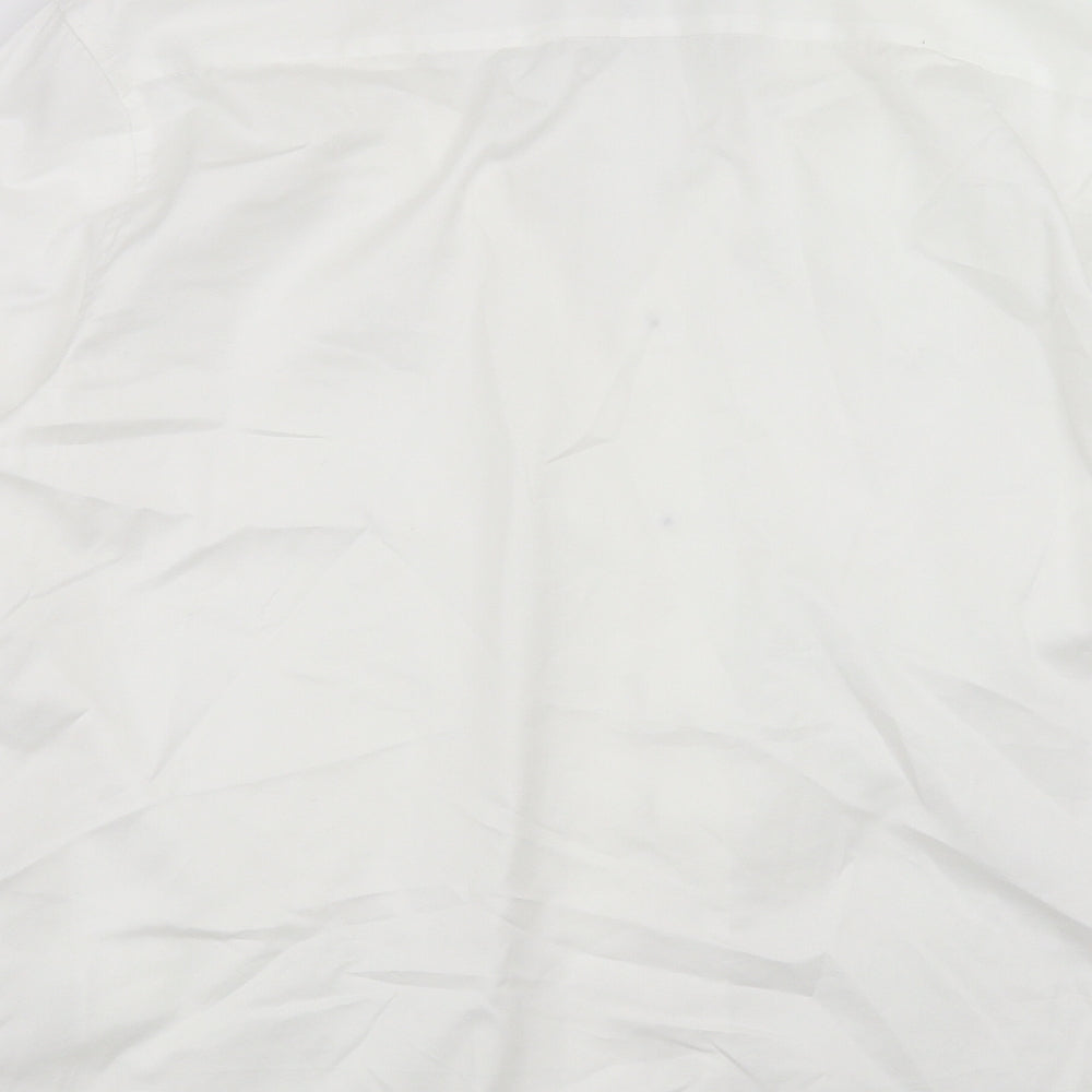H&M Mens White    Dress Shirt Size XL