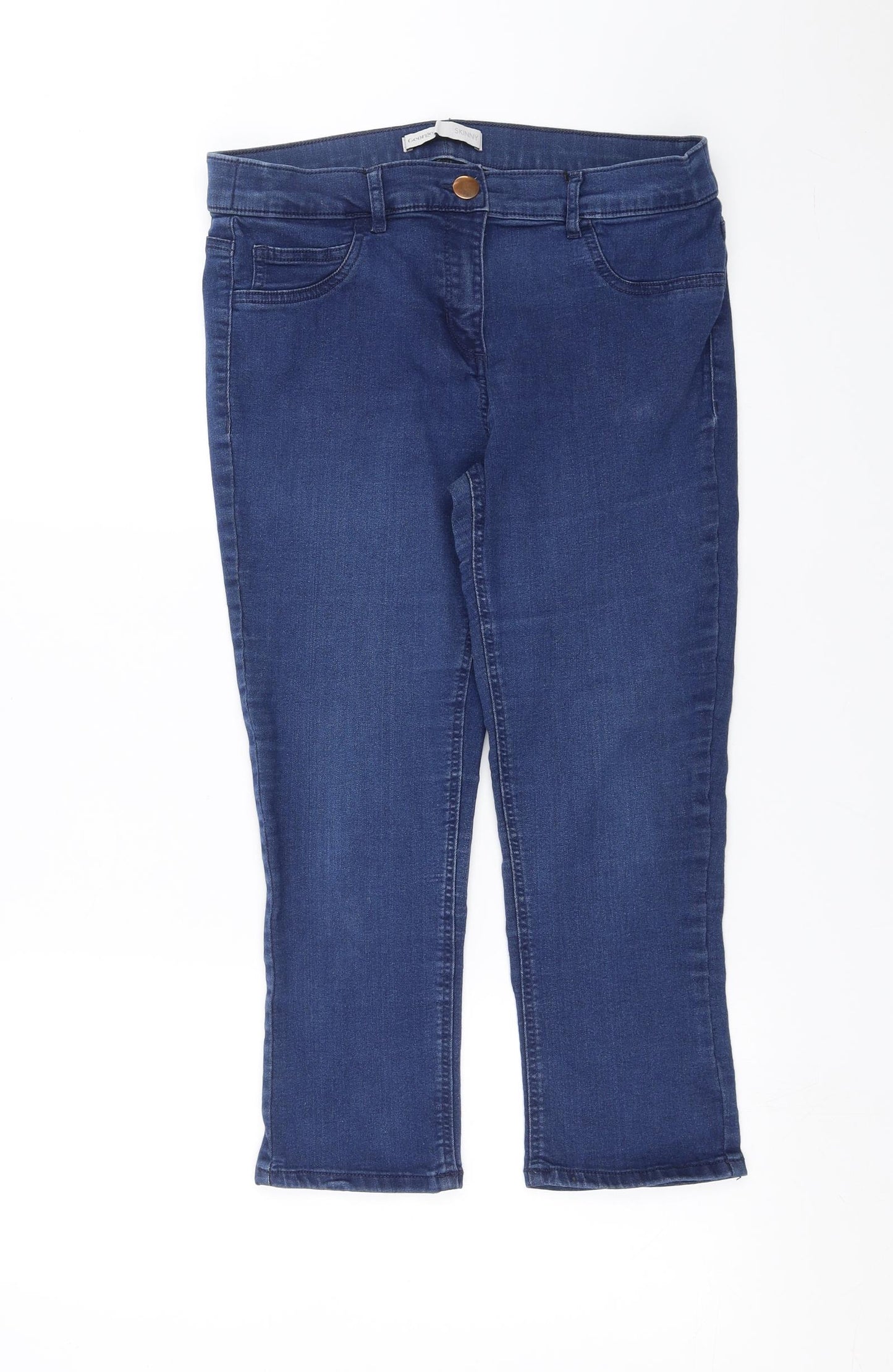 George Womens Blue  Denim Cropped Jeans Size 14 L21 in