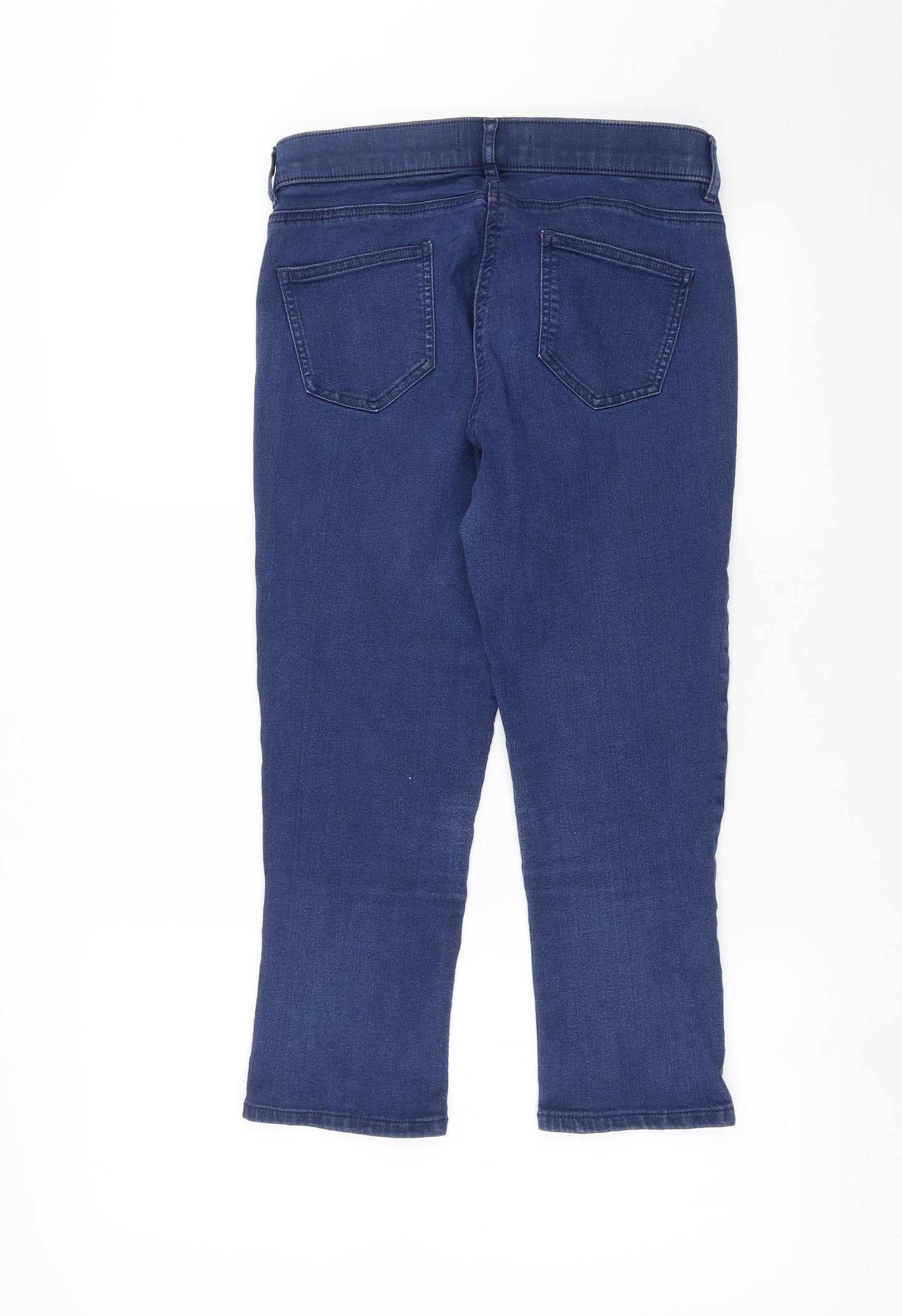 George Womens Blue  Denim Cropped Jeans Size 14 L21 in