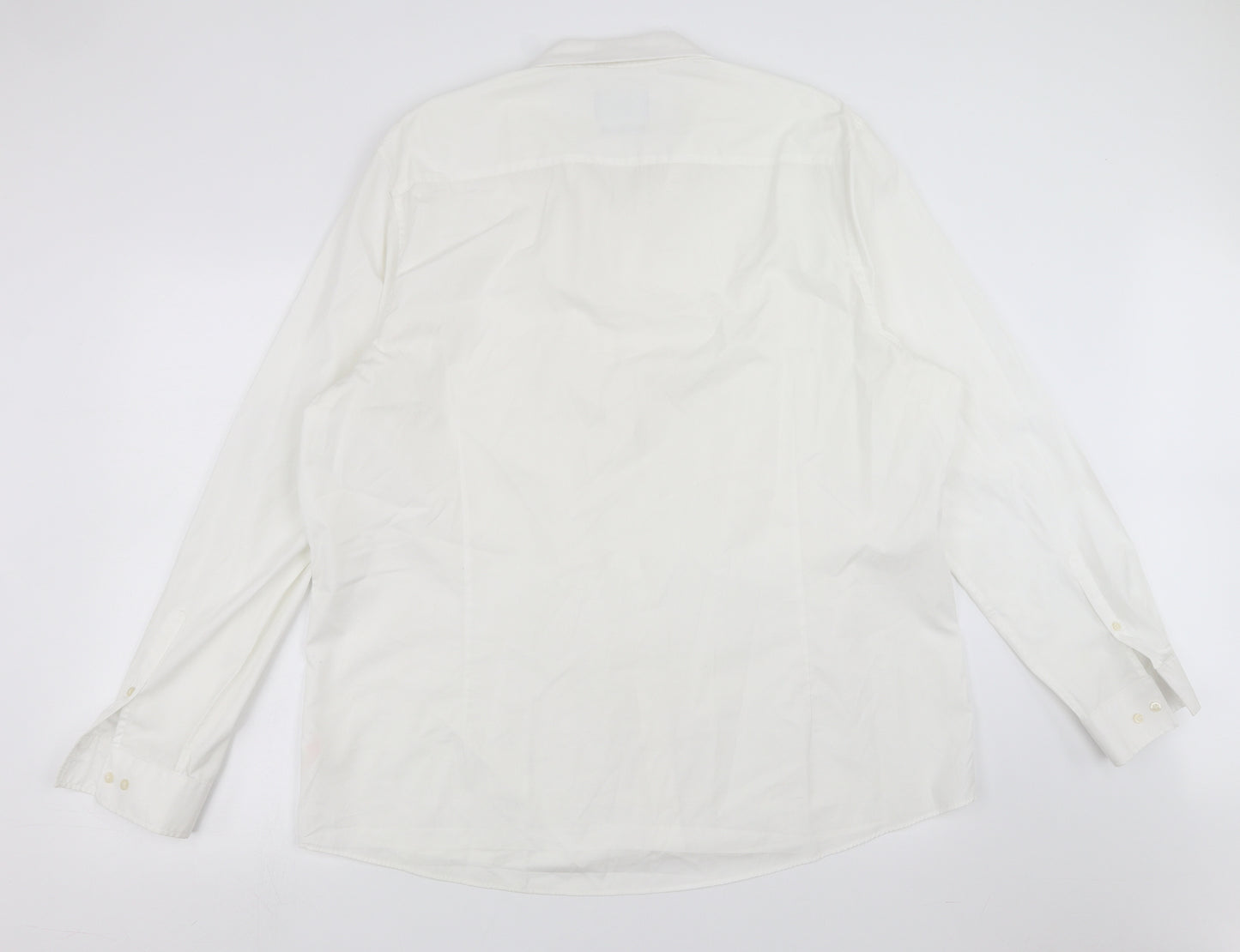 F&F Mens White    Dress Shirt Size 18