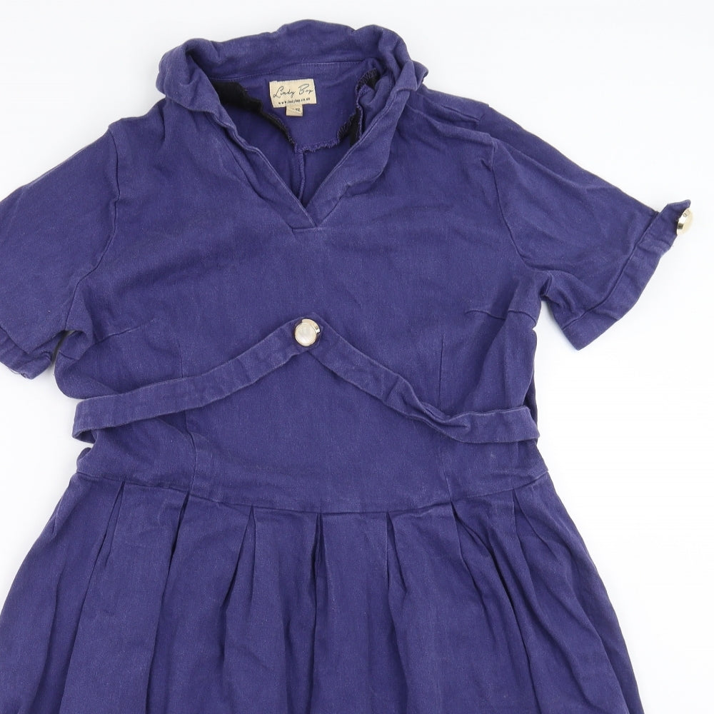 Lindy Bop Womens Purple   Fit & Flare  Size 22