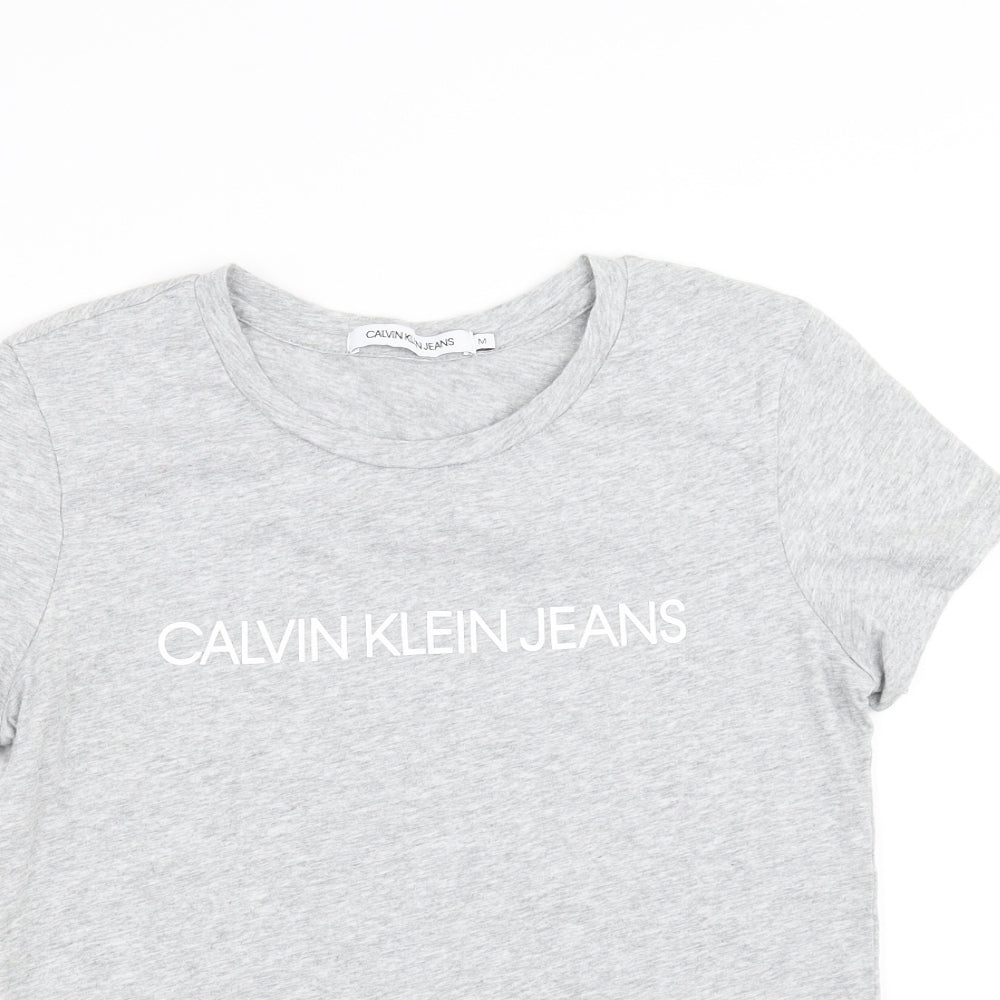 Calvin Klein Jeans Womens Grey   Basic T-Shirt Size M
