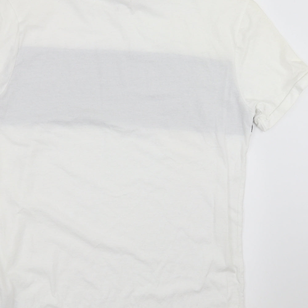 Tommy Hilfiger Mens White    T-Shirt Size S
