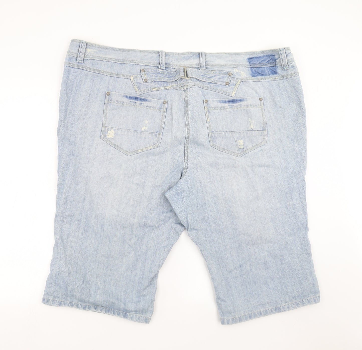 House of Denim Womens Blue  Denim Bermuda Shorts Size 26