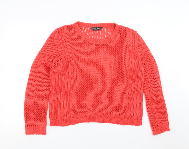 Dorothy Perkins Womens Red Knit Pullover Jumper Size 14