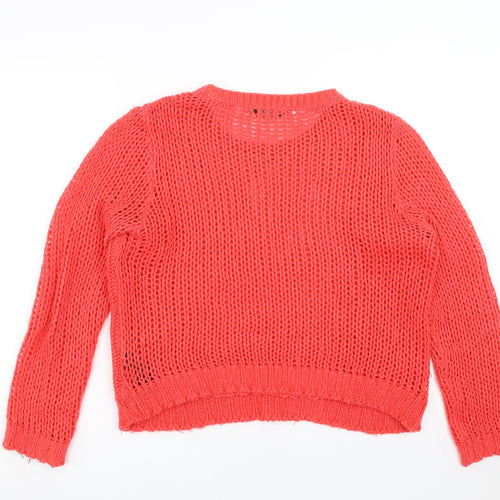 Dorothy Perkins Womens Red  Knit Pullover Jumper Size 14