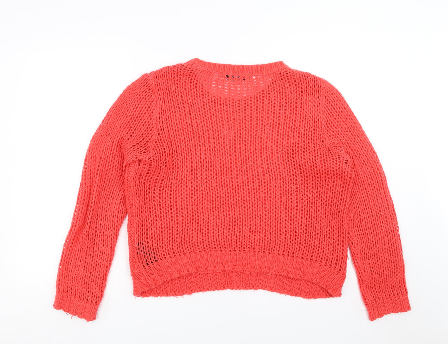 Dorothy Perkins Womens Red  Knit Pullover Jumper Size 14