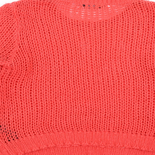 Dorothy Perkins Womens Red  Knit Pullover Jumper Size 14