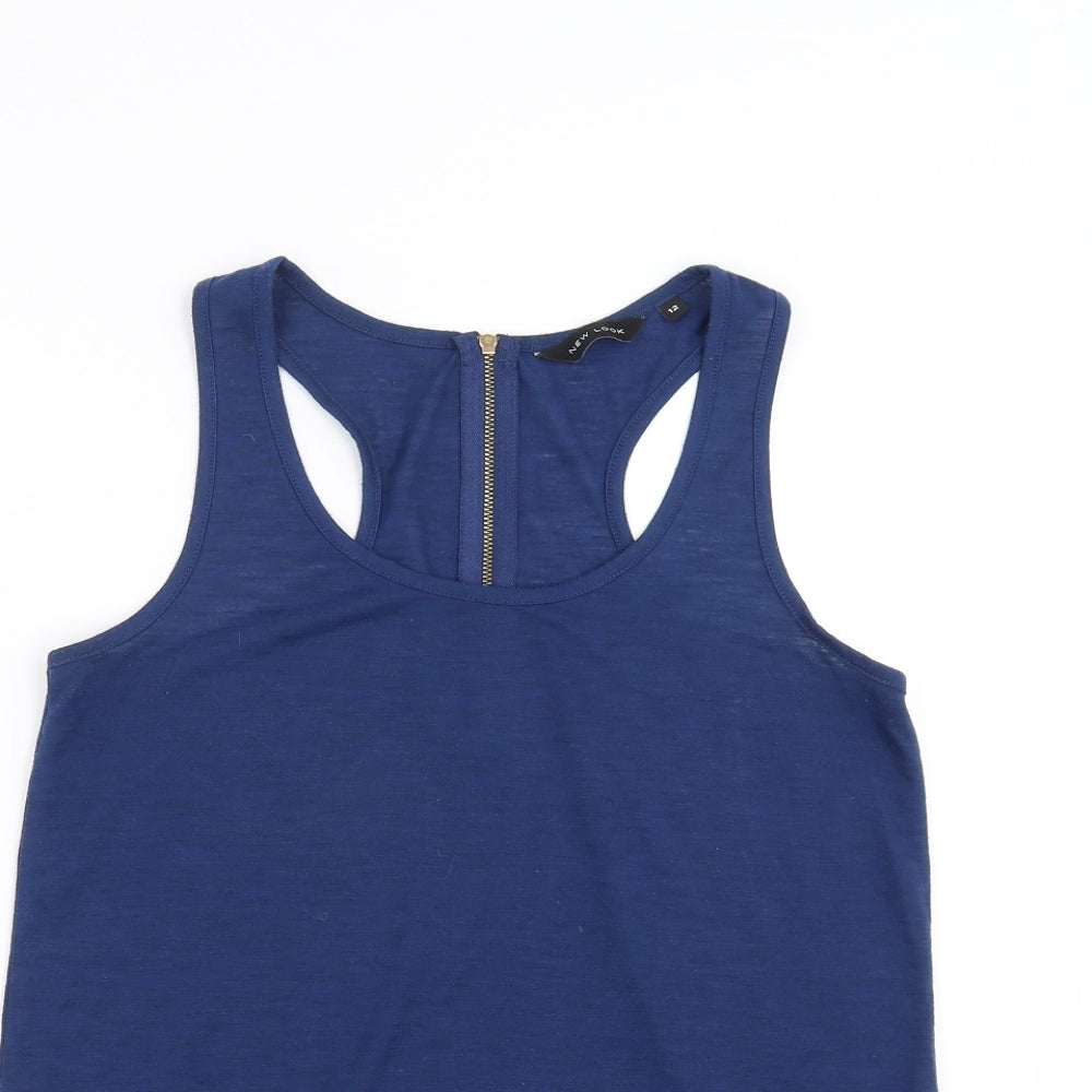 New Look Womens Blue   Basic Tank Size 12
