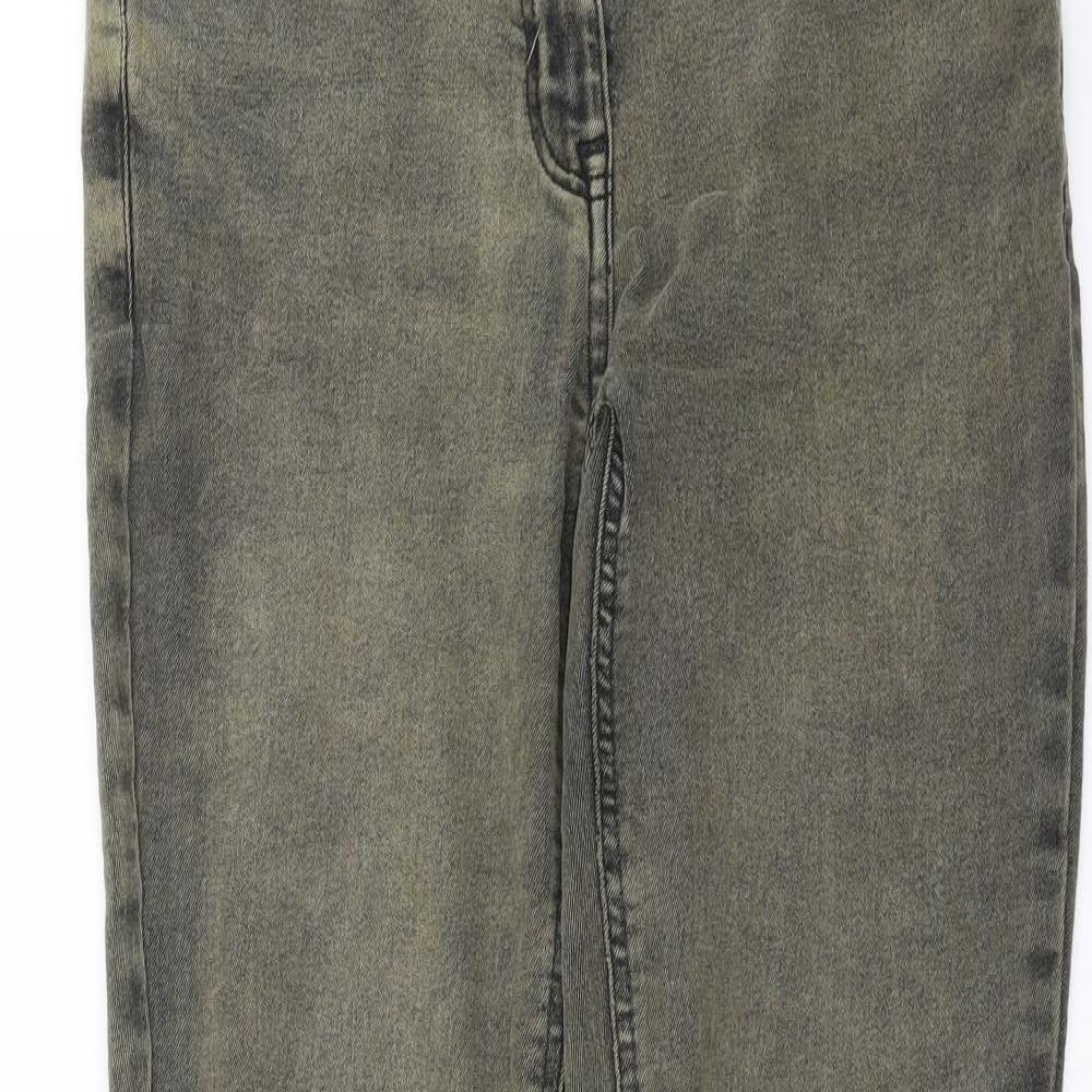 NEXT Womens Green  Denim Skinny Jeans Size 12 L29 in